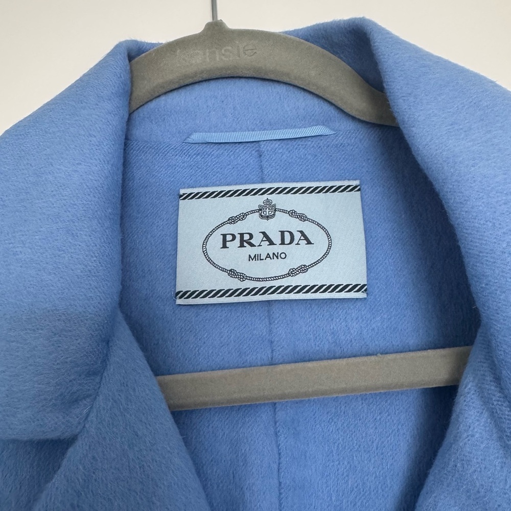 Prada Sky Blue Wool Jacket sz 40/ L
